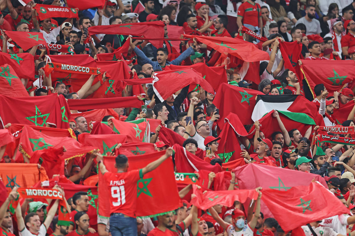 55 mil hinchas de Marruecos hicieron espectacular entrada en semifinal